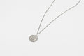Saint Jude medallion necklace - silver