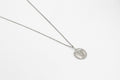 Saint Jude medallion necklace - silver