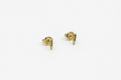 Thorn Studs - Gold with green sapphires