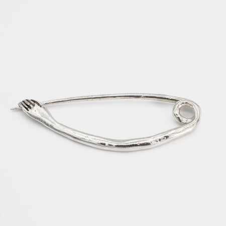 Hand Safety Pin - Silver