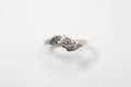 Offering ring - 9k White Gold with Salt & Pepper Diamond