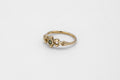 Lace ring - 14k gold with green sapphire - READY TO SHIP