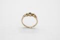 Lace ring - 14k gold with green sapphire - READY TO SHIP