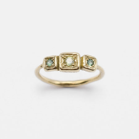 Path Ring - Gold with sapphires