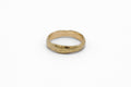 Organic round band - wide version - gold