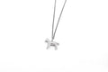 Tiny horse necklace - silver