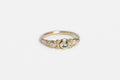 Hana ring - gold with sapphire and diamonds