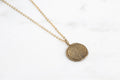 Saint Jude medallion necklace - gold