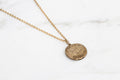 Saint Jude medallion necklace - gold