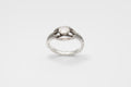 Moonstone deco ring - silver