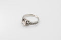 Moonstone deco ring - silver