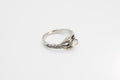 Moonstone deco ring - silver