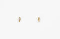 Thorn Studs - Gold with diamonds