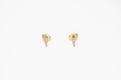 Thorn Studs - Gold with diamonds