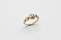 Ore ring - Gold with salt & pepper diamond