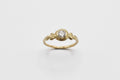 Amo ring - 14k gold with salt & pepper diamond