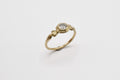 Amo ring - Gold with salt & pepper diamond