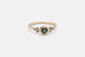 Haven ring - 14k gold with sapphire & diamonds