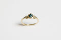 Haven ring - 14k gold with sapphire & diamonds
