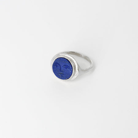 Face signet ring - Silver
