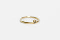 Daybreak Ring - 9k gold with salt & pepper diamond