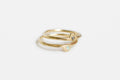 Daybreak Ring - 9k gold with salt & pepper diamond