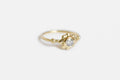 Sol ring - Gold with salt & pepper diamond