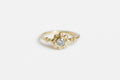 Sol ring - Gold with salt & pepper diamond
