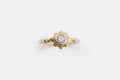 Sol ring - Gold with salt & pepper diamond