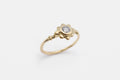 Sol ring - Gold with salt & pepper diamond