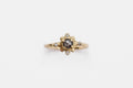 Circe ring - gold with dark salt & pepper diamond