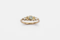 Hana ring - 14k gold with bicolour sapphire and white diamonds