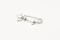 Flower Stem Safety Pin - Silver