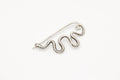 Snake Safety Pin - Silver