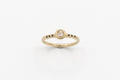 Petra Ring - 14k gold with white rosecut diamond - Ready to Ship