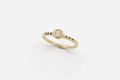 Petra Ring - 14k gold with white rosecut diamond - Ready to Ship