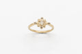 Circe ring - Gold with white rose cut diamond