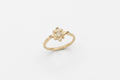 Circe ring - Gold with white rose cut diamond