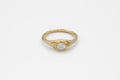 Teardrop Opal Signet Ring - 9k gold