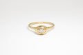 Laude Ring - 14k gold with round salt & pepper diamond - Ready to Ship