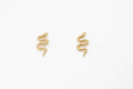 Tiny snake studs - gold