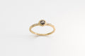 Petra Ring - 14k gold with dark salt & pepper diamond - Ready to Ship