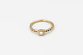 Petra Ring - 14k gold with white rosecut diamond - Ready to Ship