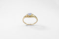 Teardrop Opal Signet Ring - 9k gold