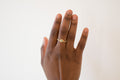 Vita ring - 10k gold with opal and diamonds - READY TO SHIP